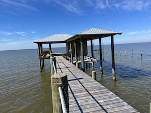 Use of the private pier is included in your stay