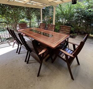 Undercover outdoor dining