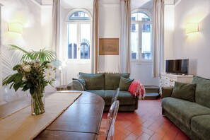 living-room with corner area and kitchen corner
