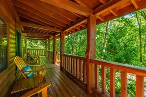 Front porch with patio chairs