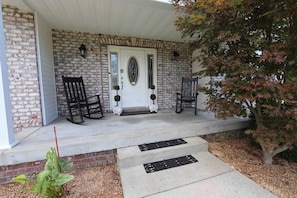 Front porch for morning coffee