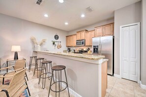 Kitchen | Outdoor Dining Area | Smart TV in Each Bedroom