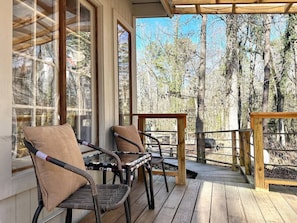 Sit on the patio and enjoy that Carolina blue sky, even in winter times! 