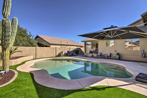 Private Backyard | Heated Pool | Lounge Chairs