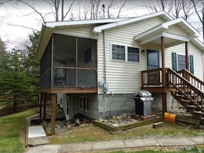 Rear/ driveway side of the house