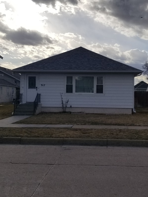 front of property