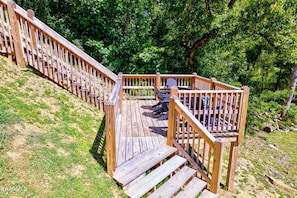 Lower Deck and Stairs To Lake