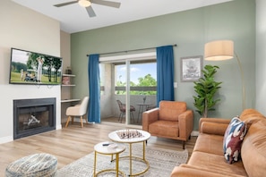 Bright and airy with modern furnishings and lovely outdoor views!
