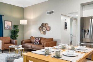 Vibrant decor and inviting seating create the perfect spot for relaxation and fun!