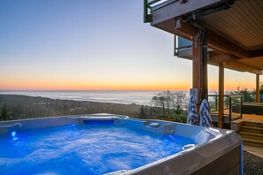 Soak in the views from the jacuzzi!