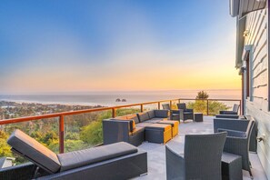 The deck is the perfect place to get some sun and take in the beauty