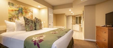 The master bedroom is just steps away from your huge master bath 