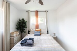 Take a look into your bedroom space outfitted with a queen-sized!