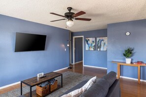 Have a look at your spacious and cozy living room at your Rancho Cucamonga home!