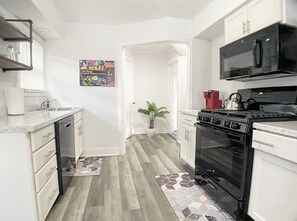 Galley style kitchen