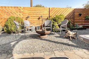 Firepit sitting.
