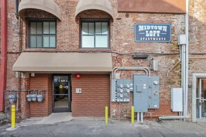 Private entrance into the building