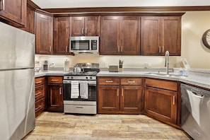 Lots of cabinet and adequate counter space!