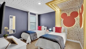 Two Twins Bedroom 8 Upstairs
Shared Bathroom
Mickey