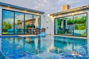 Relax at the patio while admiring the beauty of this view.