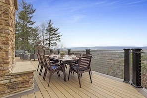 Dine al fresco while enjoying expansive views!
*fireplace not in operation