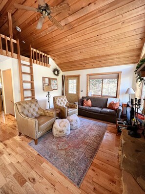 Living room with updated furniture