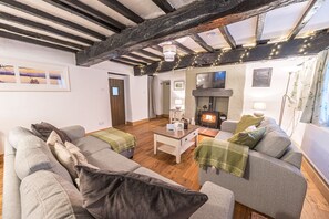 Bend or Bump sitting room with log burning stove