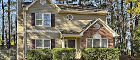 Raleigh Vacation Rental | 3BR | 2.5BA | 1,536 Sq Ft | Stairs Required