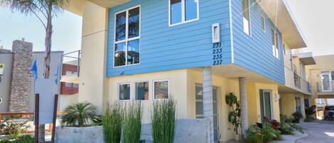 Exterior - Welcome to Just Beachy. A charming beach condo steps from downtown Avila Beach and the Pacific ocean.