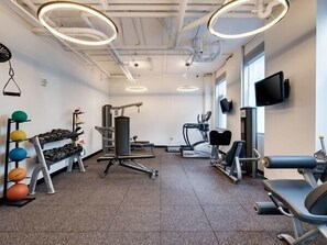 An onsite gym so you don't miss your daily workout