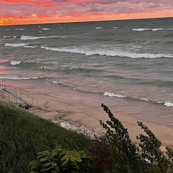 A perfect end to the perfect day - sunset at The Shore House.