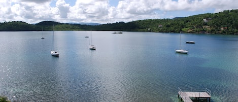 Vue depuis la terrasse de l'appartement