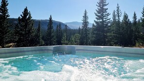The views from the hot tub are spectacular!