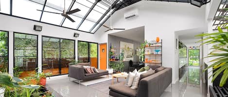 Internal courtyard sitting room.
