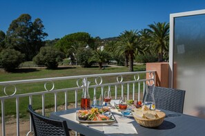Open the door and step out onto your private balcony!