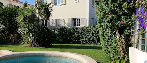 Garden and pool. 