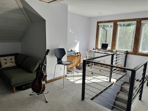 Loft for office, reading, relaxing