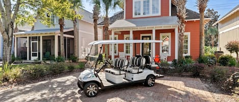 6-Seat Golf Cart Included