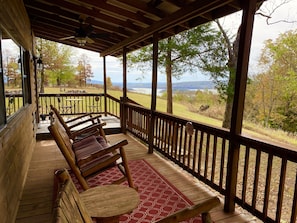 Beautiful Tenkiller Lake view from the covered porch while you enjoy the sunset
