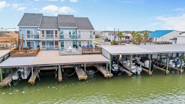 Dockside's boat dock with lift right off the ICW near Fishing Center