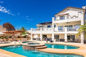 Stunning pool and patio area
