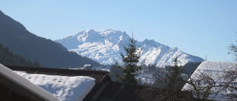 Vue depuis lâhĂ©bergement
