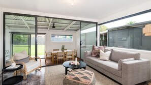 Living area in the back house 