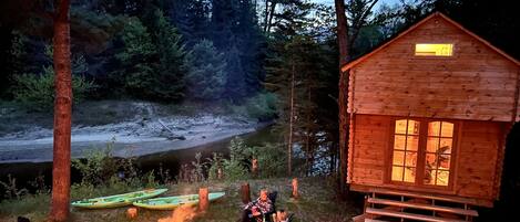 Overlooking Arrowhead Provincial Park and the Big East River.  Kids bunkie.