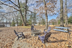 Fire Pit | Private Yard | Outdoor Dining Area | Lake Access