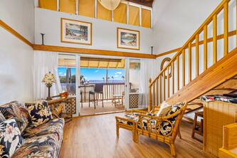 Lovely oceanfront escape near beach with lanai, pool & W/D