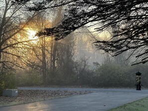 Sunrise from the large picture window.