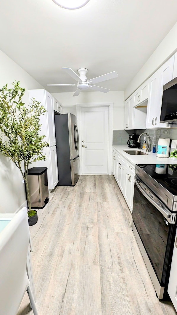 Beautifully renovated New kitchen with new appliances.