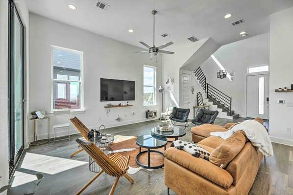 Austin Vacation Rental | 3BR | 2.5BA | Stairs Required for Access | 2,718 Sq Ft