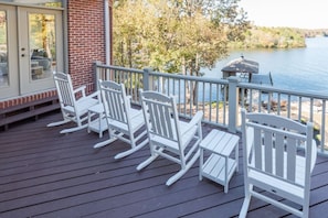 Back Deck Overlooking the Lake